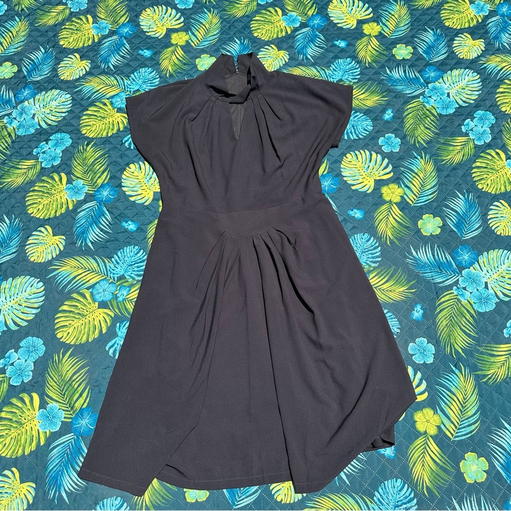 Lindy Bop Gray 1940s style midi dress, UK 18 / US 14